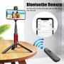 Selfie Stick Tripod, CAFELE All in One Extendable Tripod Stand with Detachable Bluetooth Remote,Lightweight Aluminum Tripod for iPhone 11/XS MAX/X/8/8 Plus, Galaxy S10/S9/S9 Plus, More