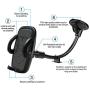 Windshield Phone Mount, Volport Universal Windscreen Dashboard Long Arm Window Car Cradle Suction Cup Phone Holder Stand for iPhone XS Max XR X 8 8 Plus 7 6 6S Samsung Galaxy S10 S9 S8 S7 Google Pixel