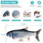 Growom Electric Fish Cat Toy, Funny Interactive Pets Pillow Chew Bite Kick Supplies Catnip Toys Perfect for Cat/Kitty/Kitten Fish Flop Growom Electric Fish Cat Toy, Funny Interactive Pets Pillow Chew Bite Kick Supplies Catnip Toys Perfect for Cat/Kitty/Kitten Fish Flop