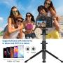 Mituyo Bluetooth Selfie Stick Tripod with Wireless Remote Shutter and Extendable Monopod Compatible with Cameras, iPhone, Samsung, Huawei, Other Smartphones (Black)