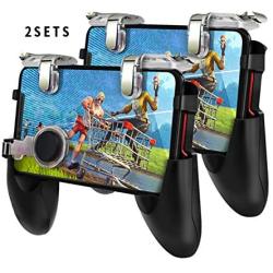 Mac Controller for Game Gamepad for Mobile Phone Game Controller Shooter Trigger Fire Button for for Free Fire-2 Sets-,