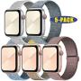 Esroyita 5 Pack Sport Band Compatible with Apple Watch 38mm 40mm 42mm 44mm,Soft Lightweight Breathable Adjustment Sport Wrist Strap Compatible with IWatch Series5/4/3/2/1