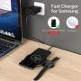 Nalwort 3 in 1 Wireless Charger Compatible for Samsung Galaxy Phones Watches and Buds Fast Wireless Charging Pad for Galaxy Watch Active 2/1, Galaxy Buds, Galaxy S20/S10 Note 10/9 and More(Magnetic)
