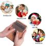 Kalimba Thumb Piano 17 Keys with Tuning Hammer and Study Instruction,Portable Mbira Sanza Finger Piano, Musical Intruments Gifts for Kids Adults Beginners