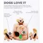 Outward Hound Hide A Squirrel Plush Dog Toy Puzzle