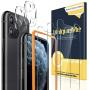 [2+3 Pack] UniqueMe Camera Lens Protector and Screen Protector for iPhone 11 Pro Max 6.5" Tempered Glass HD Clarity Bubble Free Easy Installation