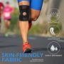 DISUPPO Knee Brace for Women Men, Knee Support Open-Patella Stabilizer Anti Slip with Spring Breathable for Running Crossfit Weight Lifting Football Basketball