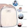 KUPPET Portable Steam Sauna Spa, 2L Personal Therapeutic Sauna for Weight Loss Detox Relaxation at Home,One Person Sauna with Remote Control,Foldable,Wooden Roller with Foot Massage (Silver) KUPPET Portable Steam Sauna Spa, 2L Personal Therapeutic Sauna for Weight Loss Detox Relaxation at Home,One Person Sauna with Remote Control,Foldable,Wooden Roller with Foot Massage (Silver)