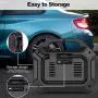 Portable Air Compressor Tire Inflator, 12V 120 PSI Car Tire Pump with Digital Pressure Gauge and Emergency Flashlight, Auto Air Pump for Car, Bicycle, Motorcycle, Balls