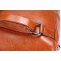 HESHE Women’s Leather Backpack Casual Daypack for Ladies (Brown-r)