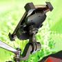 iMESTOU Motorcycle Phone Holder Bicycle/Bike Cellphone Mount Auto Clamping 360 Rotation for 22-25-32mm Handlebar/Rear-View Mirror on Street Bike Dirt Bikes Snowmobile Adventure Motorcycles ATV