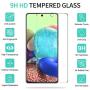 GESMA for Samsung Galaxy A71 Screen Protector and Camera Lens Protector Compatible 4G/5G, [3 Screen Protector+2 Camera Protector+1 Tray] Tempered Glass for Samsung Galaxy A71 5G/4G Phone (Clear)