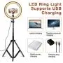 Amconsure LED Ring Light,10" Selfie Ring Light with Adjustable Tripod Stand & Phone Holder for Live Stream/Makeup/YouTube Video/Photography Compatible iPhone Android Amconsure LED Ring Light,10" Selfie Ring Light with Adjustable Tripod Stand & Phone Holder for Live Stream/Makeup/YouTube Video/Photography Compatible iPhone Android
