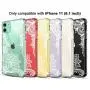 Cutebe Case for iPhone 11, Shockproof Series Hard PC+ TPU Bumper Protective Case for Apple iPhone 11 6.1 Inch Crystal Lace Design(White)