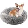 Joyreap Round Plush Dog Bed, Velvet Donut Pet Bed, Faux Fur Fluffy Cat Bed Cuddler Cushion for All Season - Washable, Non-Slip Waterproof Bottom (55cm /22 inches) Joyreap Round Plush Dog Bed, Velvet Donut Pet Bed, Faux Fur Fluffy Cat Bed Cuddler Cushion for All Season - Washable, Non-Slip Waterproof Bottom (55cm /22 inches)