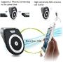 Bluetooth Car Speaker for Cell Phone, Aigital Wireless Speakerphone Motion AUTO Power ON Car Kit Receiver Sun Visor Music Player Adapter Built-in Microphone for Drive Talking - Black