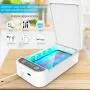 Cell Phone Sanitizer UV Lights Portable Phone Soap Sterilizer Box, Aromatherapy Function Disinfector Smart Phone Cleaner for iPhone Android Mobile Phone Toothbrush Keys Cell Phone Sanitizer UV Lights Portable Phone Soap Sterilizer Box, Aromatherapy Function Disinfector Smart Phone Cleaner for iPhone Android Mobile Phone Toothbrush Keys