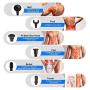 Massage Gun Deep Tissue, EAXCK Percussion Muscle Massager for Pain Relief Relieving Muscle Pain Soreness and Stiffness, Portable LED Display Super Quiet Brushless Motor