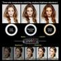 Ring Light 10" with Two Phone Holders & Tripod Stand and Bluetooth Remote for YouTube Video, Desktop Camera Led Ring Light for Streaming, Makeup, Selfie Photography Compatible with iPhone Android