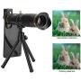 EBTOOLS Mobile Telephoto Telescope with Tripod, External High-Definition Dual-Adjustable Length 38X Telescope Easy to Install, Remove and Operate for Kids/Beginners