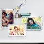 Boxalls 3.5x5 Inches Acrylic Picture Frames- 5 Pack, Desktop Frameless Photo Frames with Magnetic, Double Sided Transparent (5 Pack)