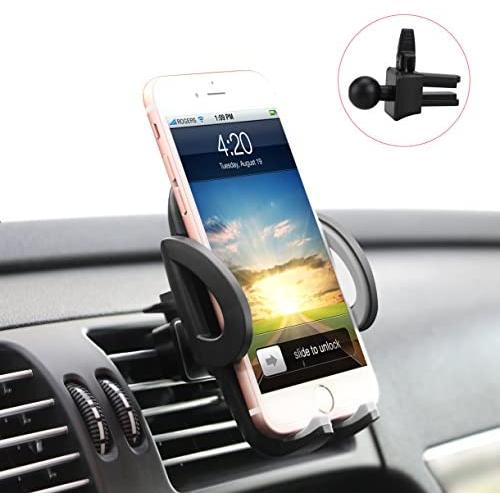 ilikable Air Vent Phone Holder - 360 Rotation Car Cell Phone Mount - Car Holder Compatible with Smartphone Android iPhone GPS Devices, Black