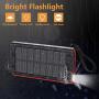 Solar Charger 20000mAh, Portable Phone Charger External Battery Pack, Compatible with iPhone Samsung Tablets & More, Type-C and Micro USB Inputs, 3 Outputs, Flashlight, Lanyard, IP54 Rainproof
