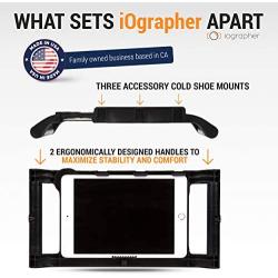 iOgrapher for Apple IPad 10.5 with Lens Ring - Video Tripod Mount for iPad 10.5 Air(3rd Gen) or Pro and 10.2 iPad- Add Lenses, Lights, Microphones Your Videos - Durable and Lightweight