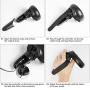 KIWI design Knuckle Strap for Oculus Quest/Oculus Rift S Touch Controller Grip Accessories (Black, 1 Pair)