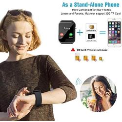 Smart Watch,Smartwatch for Android Phones, Smart Watches Touchscreen with Camera Bluetooth Watch Phone with SIM Card Slot Watch Cell Phone Compatible Android iOS Samsung Phones Men Women