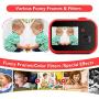 Kids Camera for Girls and Boys,Kids Digital Camera 2.0 Inches Screen 24MP 1080P Video Camcorder Mp3 Game Children Cartoon Selfie Cameras Toys for Gifts - 32GB Memory Card Included