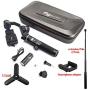 Feiyu G6 Plus 3-Axis Brushless Handheld Gimbal Stabilizer (Extension Bar Tripod Adapter) Splash-Proof 800g Payload 12 Hours Running Time for Smartphone/Action Camera Gopro/Digital Cameras