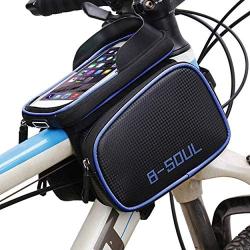 CNluca 6.2 inch Bicycle Bag Front Tube Package Waterproof Mountain Bike Saddle Bag Mobile Phone Bag Riding Bike Accessory