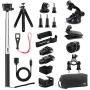 KIWI design Accessories for DJI Osmo Pocket | Expansion Kit Accessory Bundle with Mounts Strap Clip Phone Bracket Holder WiFi Tripod Adapter Selfie Stick Tripod for DJI Osmo Pocket