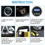 Portable Air Compressor Pump Digital Tire Inflator 150PSI DC 12V Car Air Pump with LED Light Auto tire inflator for Car, Bicycle, Motorcycle, Basketball and Other Inflatables(Yellow)