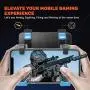 IFYOO MGT108 Mobile Game Controller Gaming Trigger Button Compatible with PUBG Mobile/Fortnitee Mobile/Call of Duty Mobile, Compatible with Android Phone & iPhone - BlueX2 IFYOO MGT108 Mobile Game Controller Gaming Trigger Button Compatible with PUBG Mobile/Fortnitee Mobile/Call of Duty Mobile, Compatible with Android Phone & iPhone - BlueX2