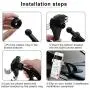 Topfit Model 3 Model Y Dashboard Cell Phone Holder Car Phone Mount with Stable Clip Base Compatible Tesla Model 3&Y