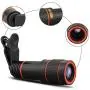 Apexel 4 in 1 12x Zoom Telephoto Lens + Fisheye + Wide Angle + Macro Lens with Phone Holder + Tripod for iPhone 11/XS Max/XR/ XS/X 8 7 Plus, Samsung, OnePlus, Huawei and More Phones
