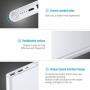 Poweradd 2ND Gen Pilot 2GS 10000mAh Power Bank, Dual USB Port 3.4A Portable Charger with High-Speed Charge for iPhone, Ipad, Samsung, Mobile Phones and Tablet- Silver