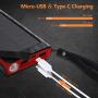 Solar Charger 20000mAh, Portable Phone Charger External Battery Pack, Compatible with iPhone Samsung Tablets & More, Type-C and Micro USB Inputs, 3 Outputs, Flashlight, Lanyard, IP54 Rainproof