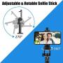 Selfie Stick Tripod, Eocean 54 Extendable Selfie Stick with Phone Tripod Stand & Wireless Remote for iPhone SE 11 Pro Max X 8 7 6 Galaxy Note 9 Android, Perfect for Live Stream/Vlog, Lightweight