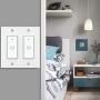 WiFi Light Switch Smart Switch 2 Gang Touch Wall Switch - Compatible with Alexa Google Assistant and IFTTT