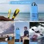 NIUJNE Waterproof Dry Bag 20L Floating Dry Backpack with Waterproof Phone Case Fishing Boating Kayaking Swimming Surfing Rafting Gifts for Men and Women