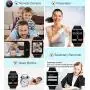 Amazqi Smart Watch, Smartwatch Phone with SD Card Pedometer Call Text Notification SIM Card Slot Music Player Camera Compatible for Android Samsung Huawei and iPhone (Partial Functions) for Men Women