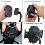 MOTOBA Gooseneck Cup Holder Phone Mount, Adjustable Car Phone Cup Holder for iPhone 11 Pro/XR/XS Max/X/8/7 Plus/6s/Samsung S10+/Note 9/S8 Plus/S7 Edge (Black)