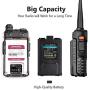 Mirkit x Baofeng Radio UV-5R MK3X 5W Power 2020 2100 mAh Li-ion Battery, Tri-Band Radio VHF, 1.25M, UHF, Mirkit Edition and Neck Strap Lanyard Mirkit Ham Radio Operator