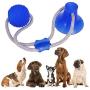 Suction Cup Dog Toy, Multifunction Pet Molar Bite Toy with Strong Rope and Powerful Suction Cup for Tug and Chewing, Helps Clean Teeth