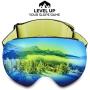 Ski & Snowboard Goggles - OTG Snow Glasses for Skiing, Snowboarding & Outdoor Winter Sports - Snowmobile Gear with Anti-Fog Frameless Dual-Layer Lens & UV400 Protection - Fits Men, Women & Youth