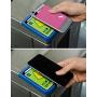 Phone Wallet - Adhesive Card Holder - Cell Phone Pouch - Stick on Lycra Pocket by Gecko - Carry Credit Cards and Cash - RFID Protection Sleeve – Pink