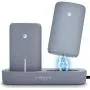 Mangata Orbit [Cordless Power Bank Charging Dock] for Home & Office | 2-Pack 5000 mAh Fast Charge Battery, UL-2056 Certified | Apple, Samsung, iWatch